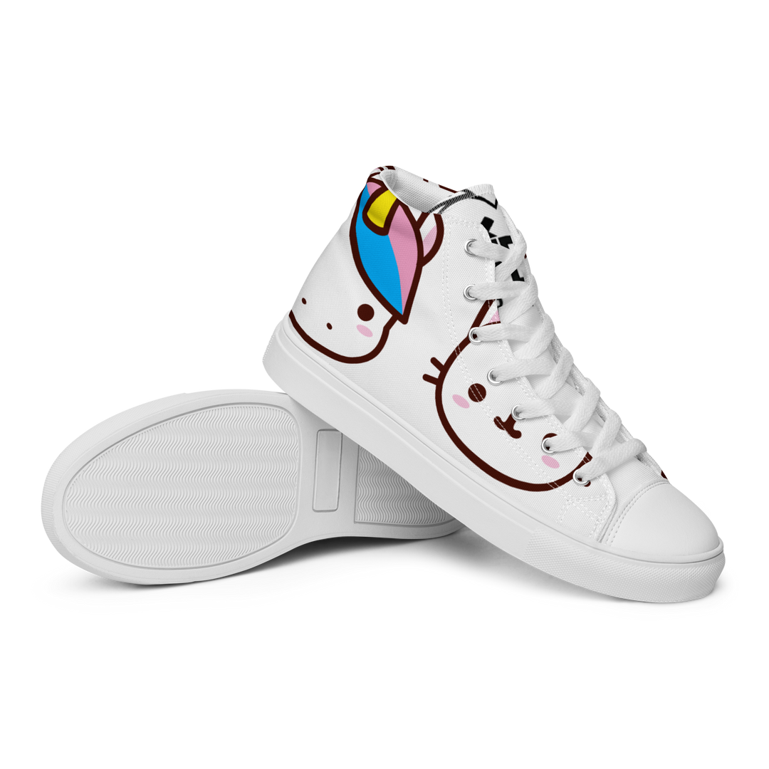 Sneakers alte in tela da uomo EMOJI - Gufetto Brand 