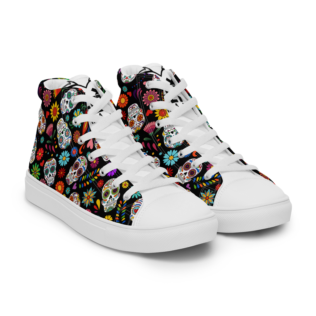 Sneakers alte in tela da uomo SKULL EDITION - Gufetto Brand 