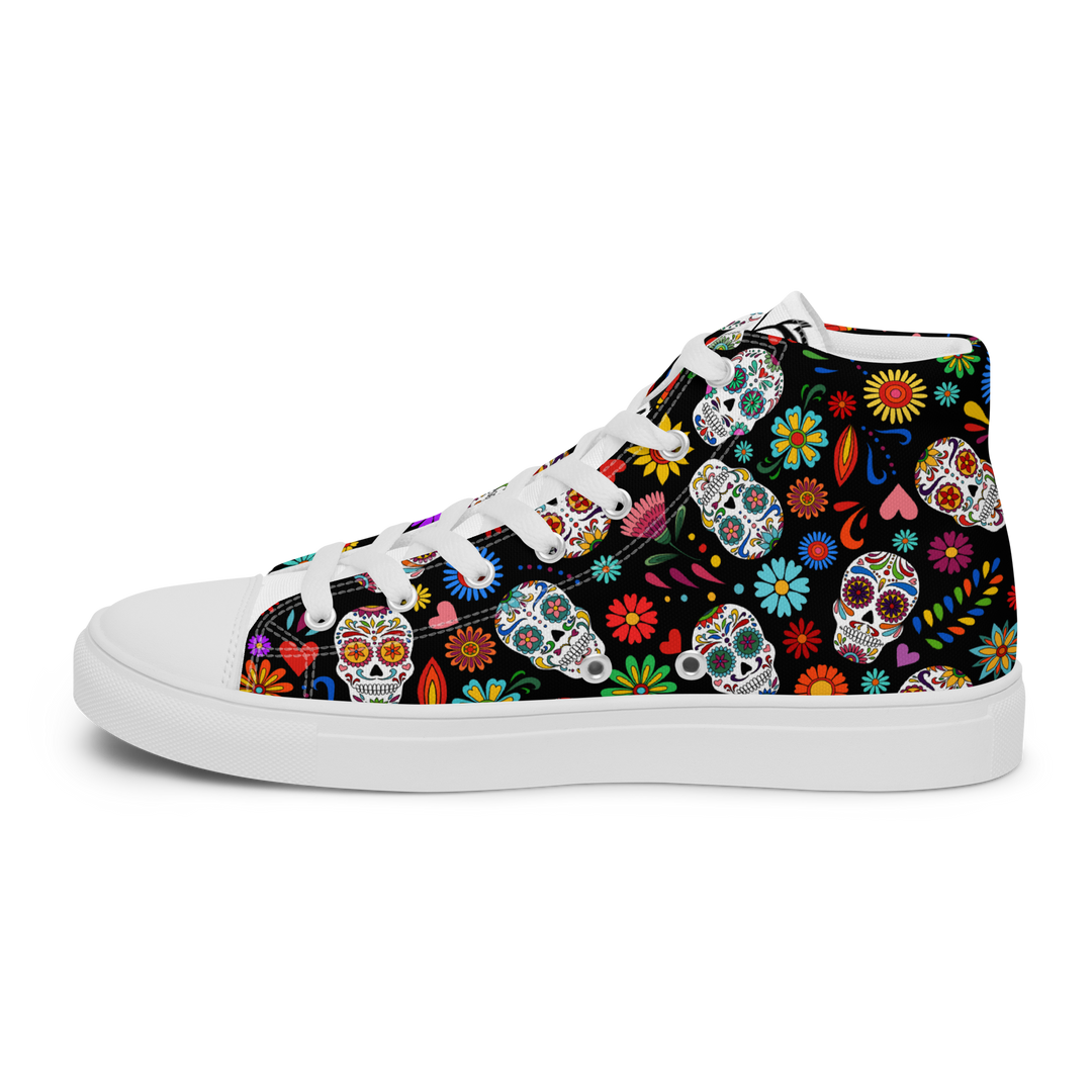 Sneakers alte in tela da uomo SKULL EDITION - Gufetto Brand 