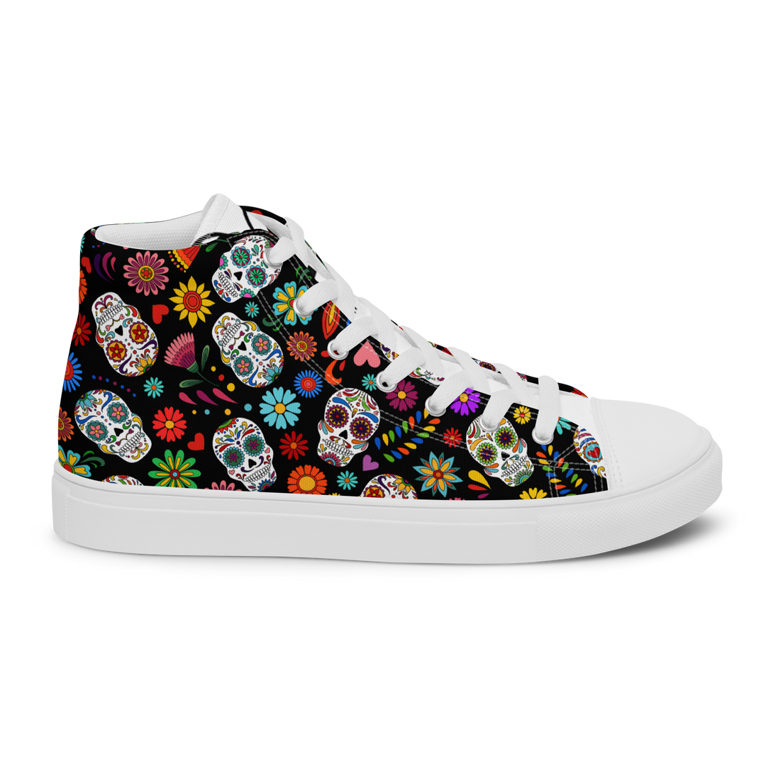 Sneakers alte in tela da uomo SKULL EDITION - Gufetto Brand 