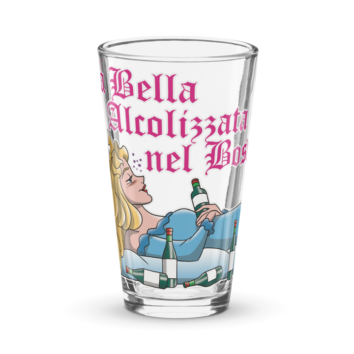 Bicchiere da birra LA BELLA ALCOLIZZATA - Gufetto Brand 
