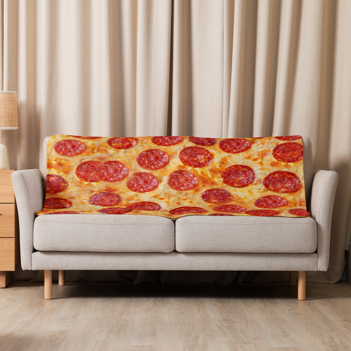 Coperta sherpa PIZZA - Gufetto Brand 