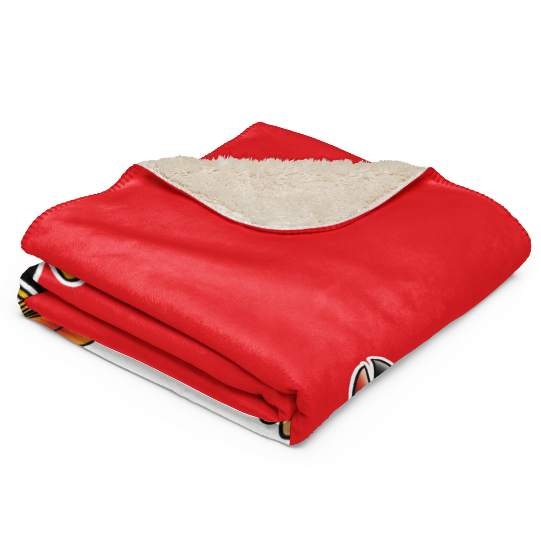 Coperta sherpa ROSSO NEROLO - Gufetto Brand 