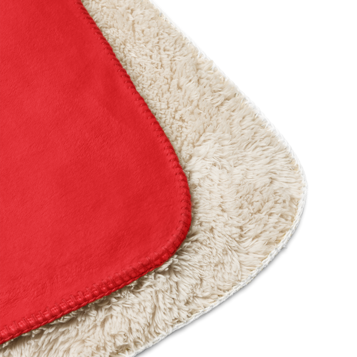 Coperta sherpa ROSSO NEROLO - Gufetto Brand 