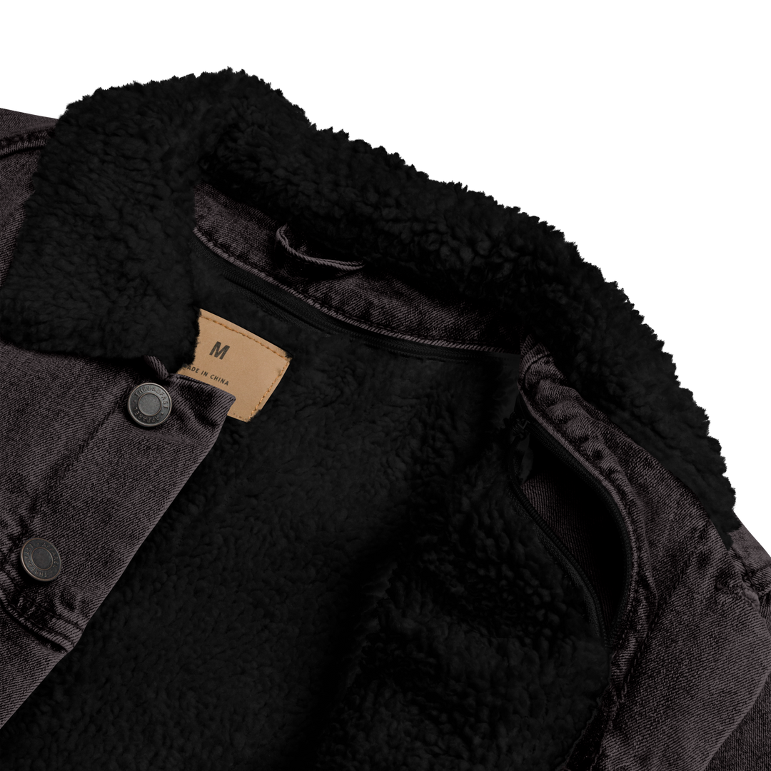 Giacca di jeans sherpa unisex Gufetto Brand - Gufetto Brand 