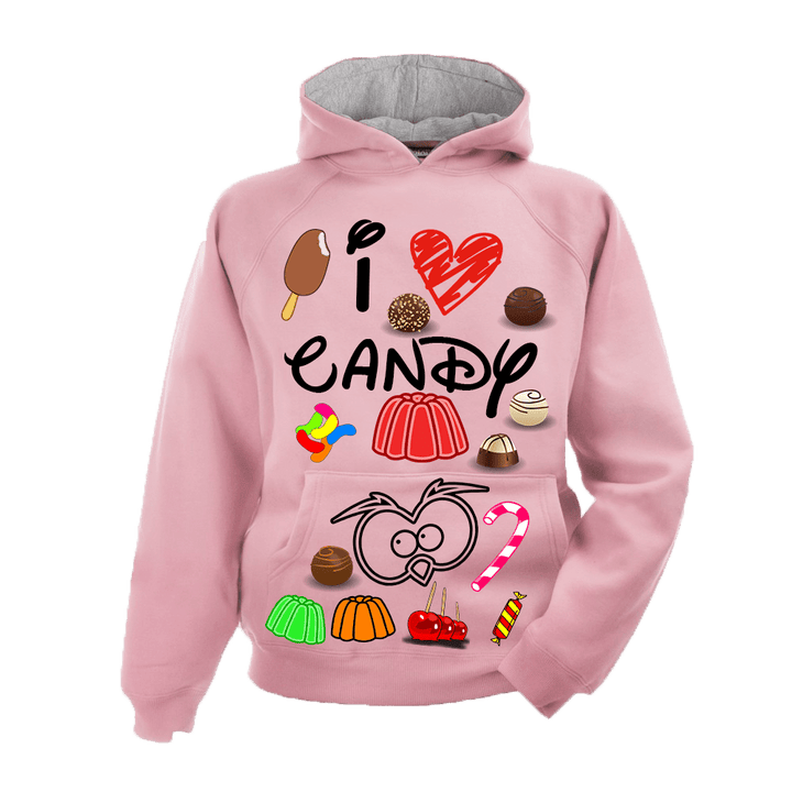 Felpa Donna ( I Love Candy ) - Gufetto Brand 