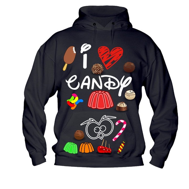 Felpa Donna ( I Love Candy ) - Gufetto Brand 