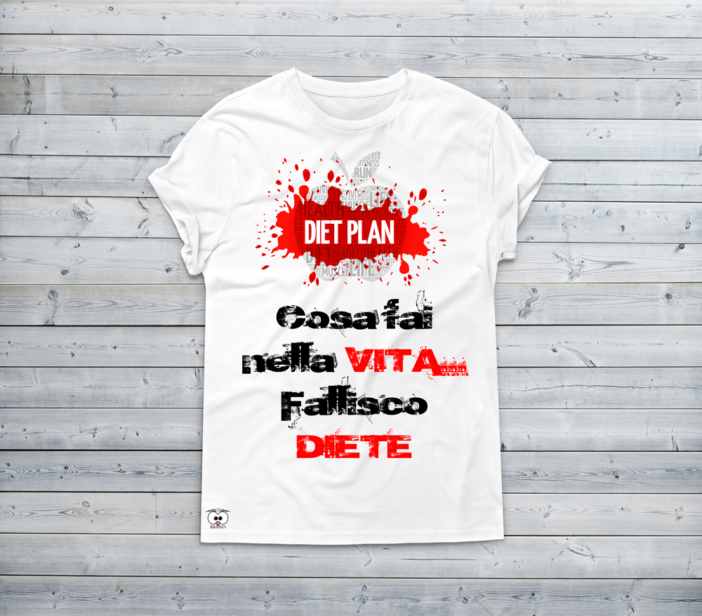 T-shirt Donna Fallisco Diete - Gufetto Brand 