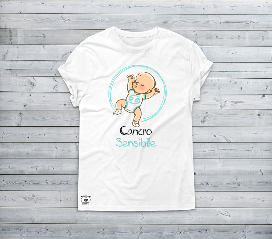 T-shirt Donna Zodiac Siamo un pò piccoli Cancro - Gufetto Brand 