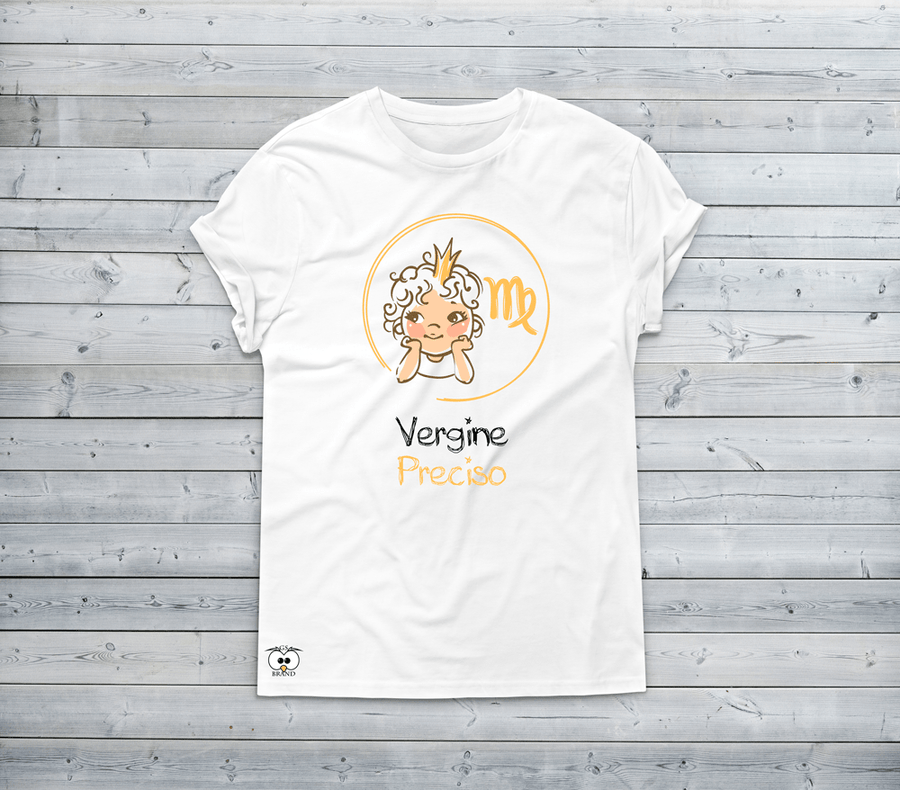 T-shirt Donna Zodiac Siamo un pò piccoli Vergine - Gufetto Brand 