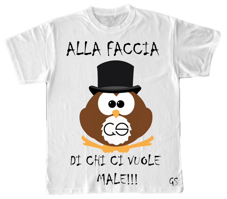 T-shirt Gufetto Donna ( Alla Faccia di chi... ) - Gufetto Brand 