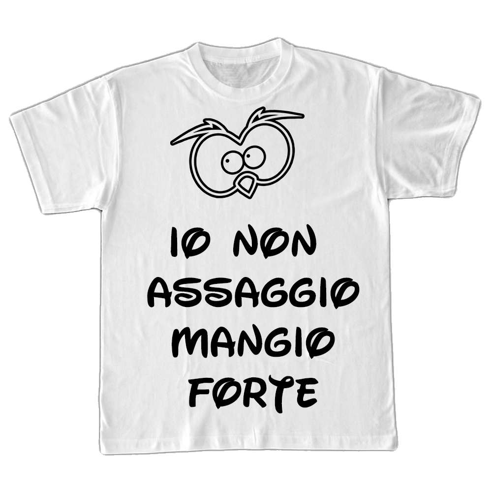 T-shirt Uomo ( Io Non Assaggio ) - Gufetto Brand 