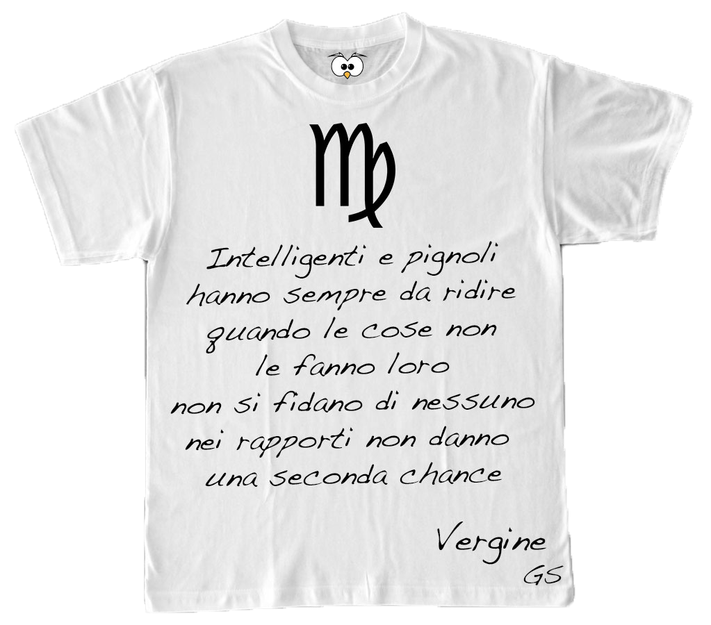 T-shirt Zodiac Donna Vergine - Gufetto Brand 