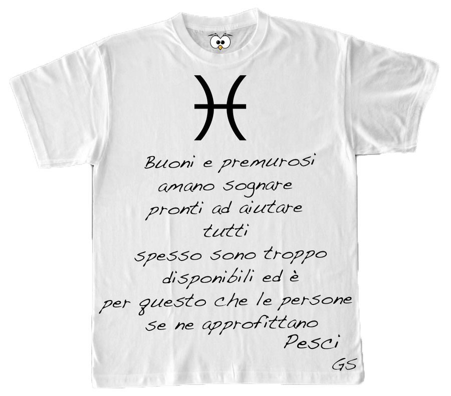 T-shirt Zodiac Uomo Pesci - Gufetto Brand 