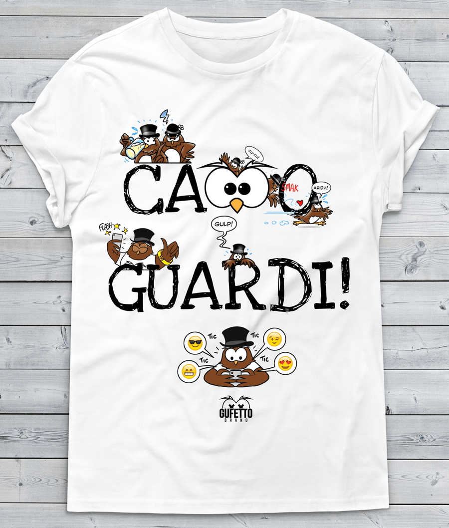 T-shirt Donna Ca..o Guardi Gufetti Edition - Gufetto Brand 