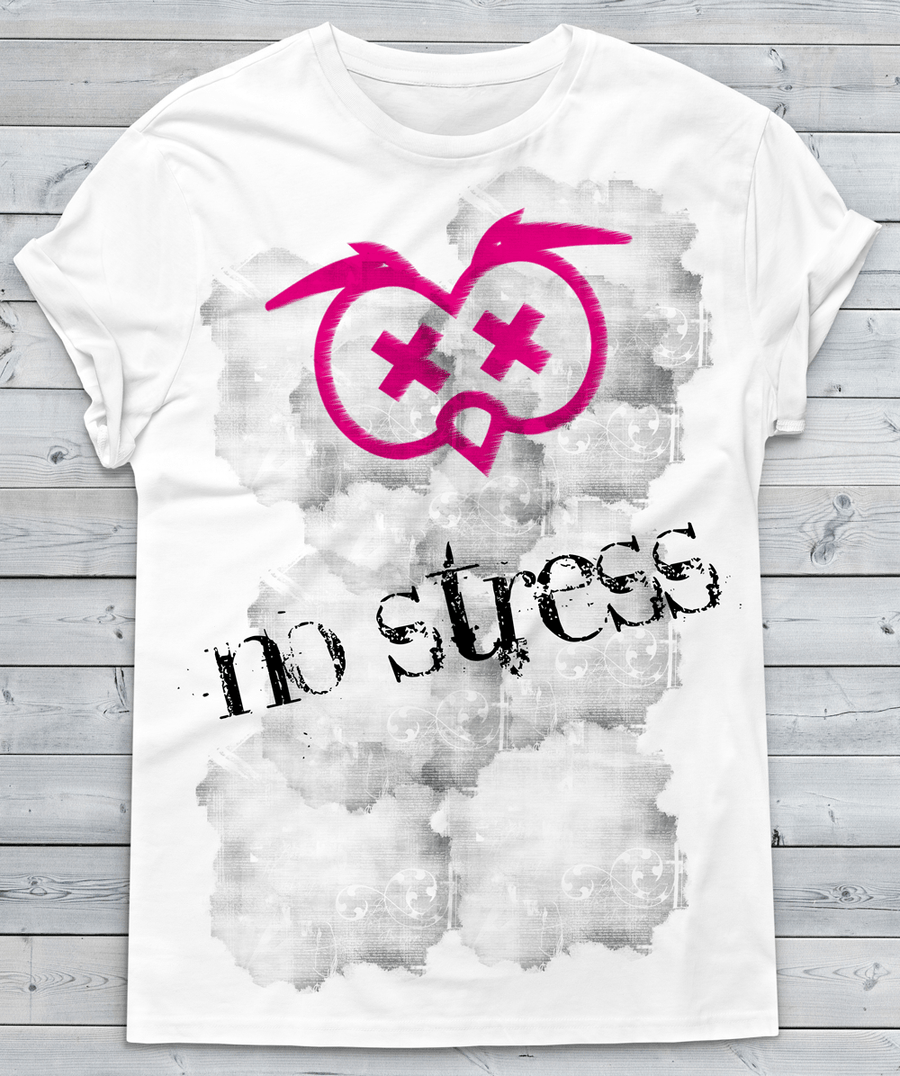 T-shirt Donna No Stress - Gufetto Brand 