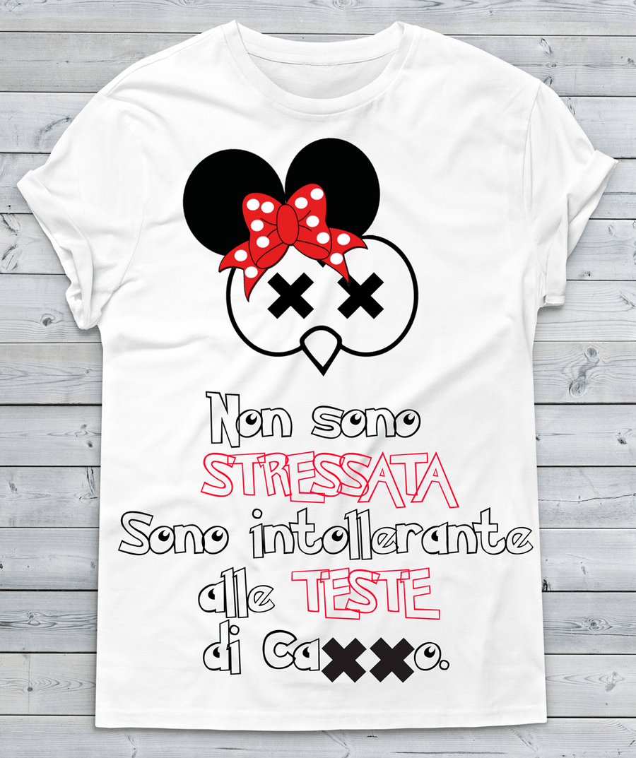 T-shirt Donna Non sono Stressata - Gufetto Brand 