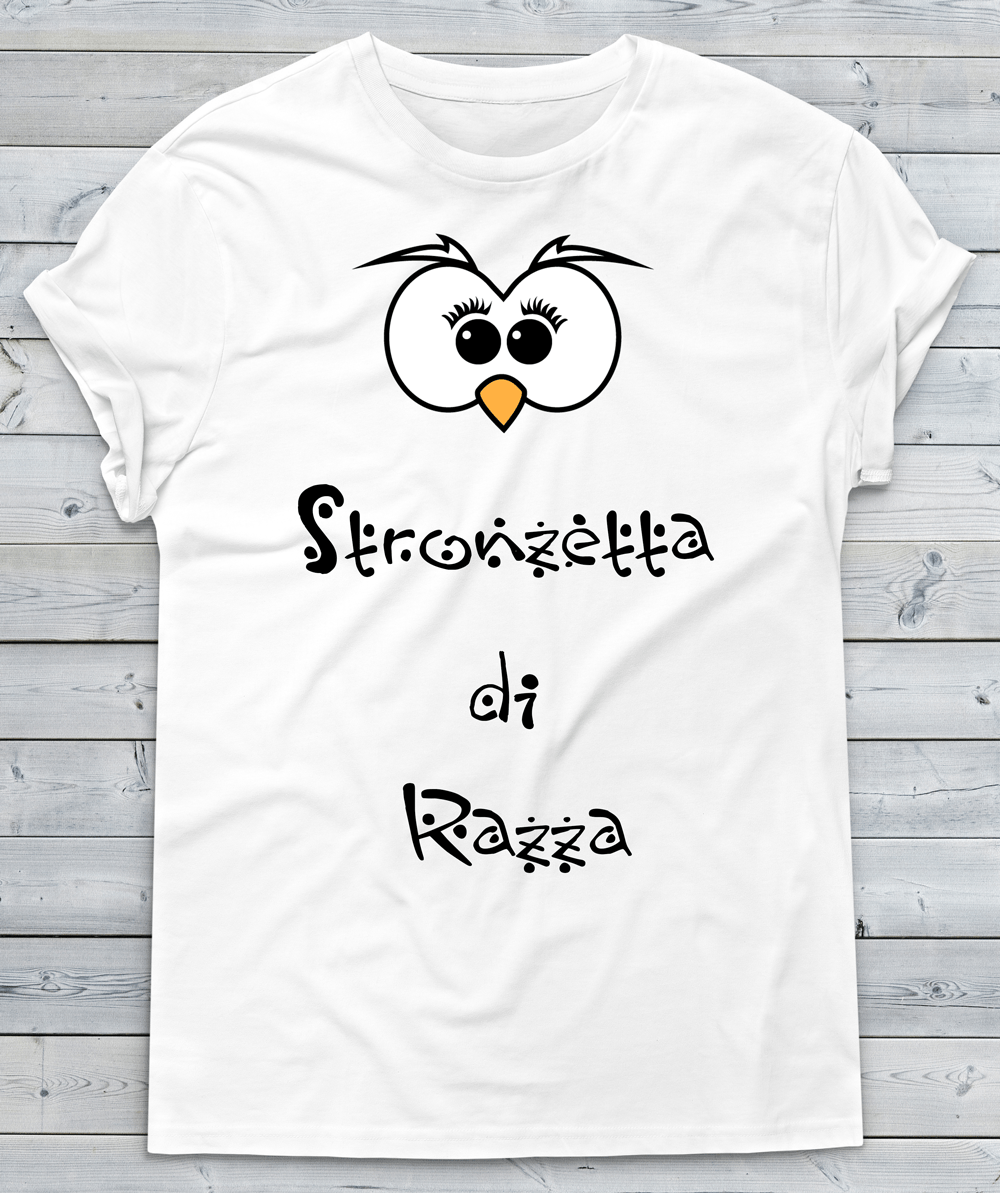 T-shirt Donna Stronzetta di Razza ( Occhi ) - Gufetto Brand 