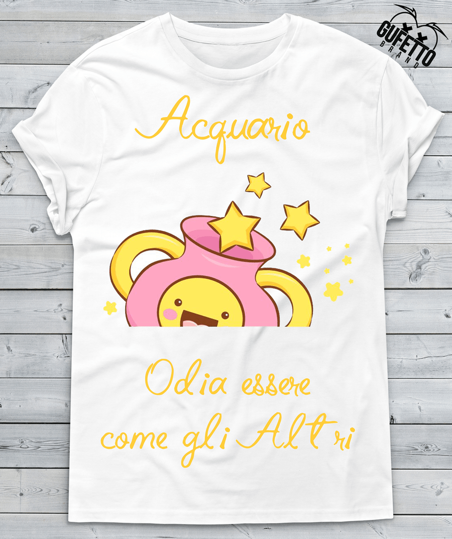 T-shirt Donna Zodiac Acquario Summer Edition - Gufetto Brand 