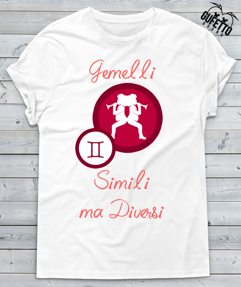 T-shirt Donna Zodiac Gemelli Summer Edition - Gufetto Brand 