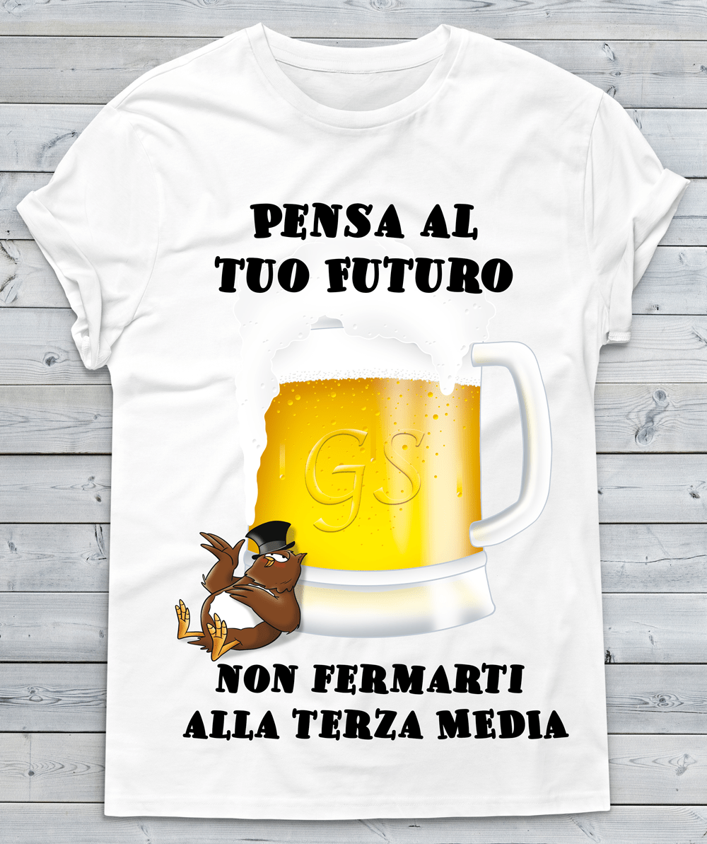 T-shirt Donna Pensa al tuo Futuro Gufetto Edition - Gufetto Brand 