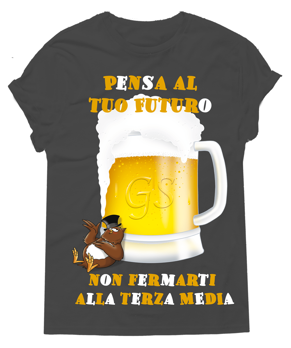 T-shirt Uomo Pensa al tuo Futuro Gufetto Edition - Gufetto Brand 