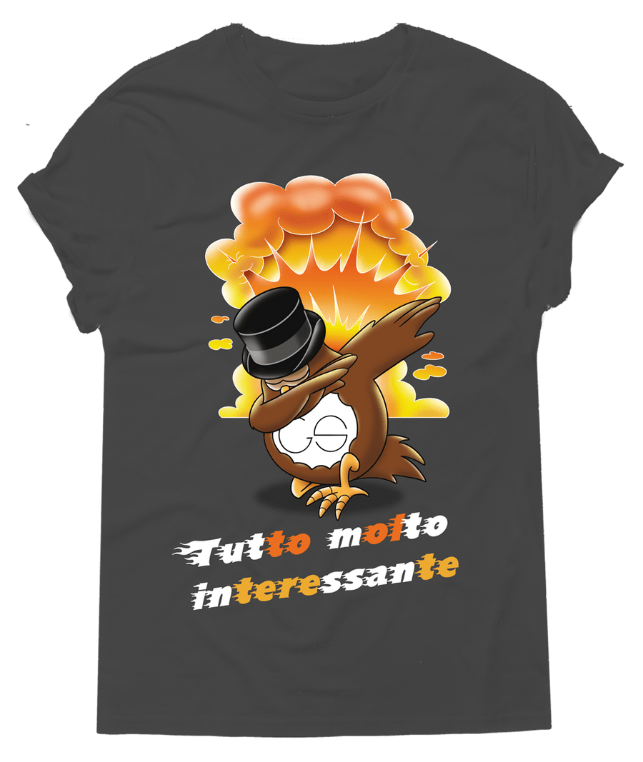 T-shirt Uomo Dab Tutto molto interessante - Gufetto Brand 