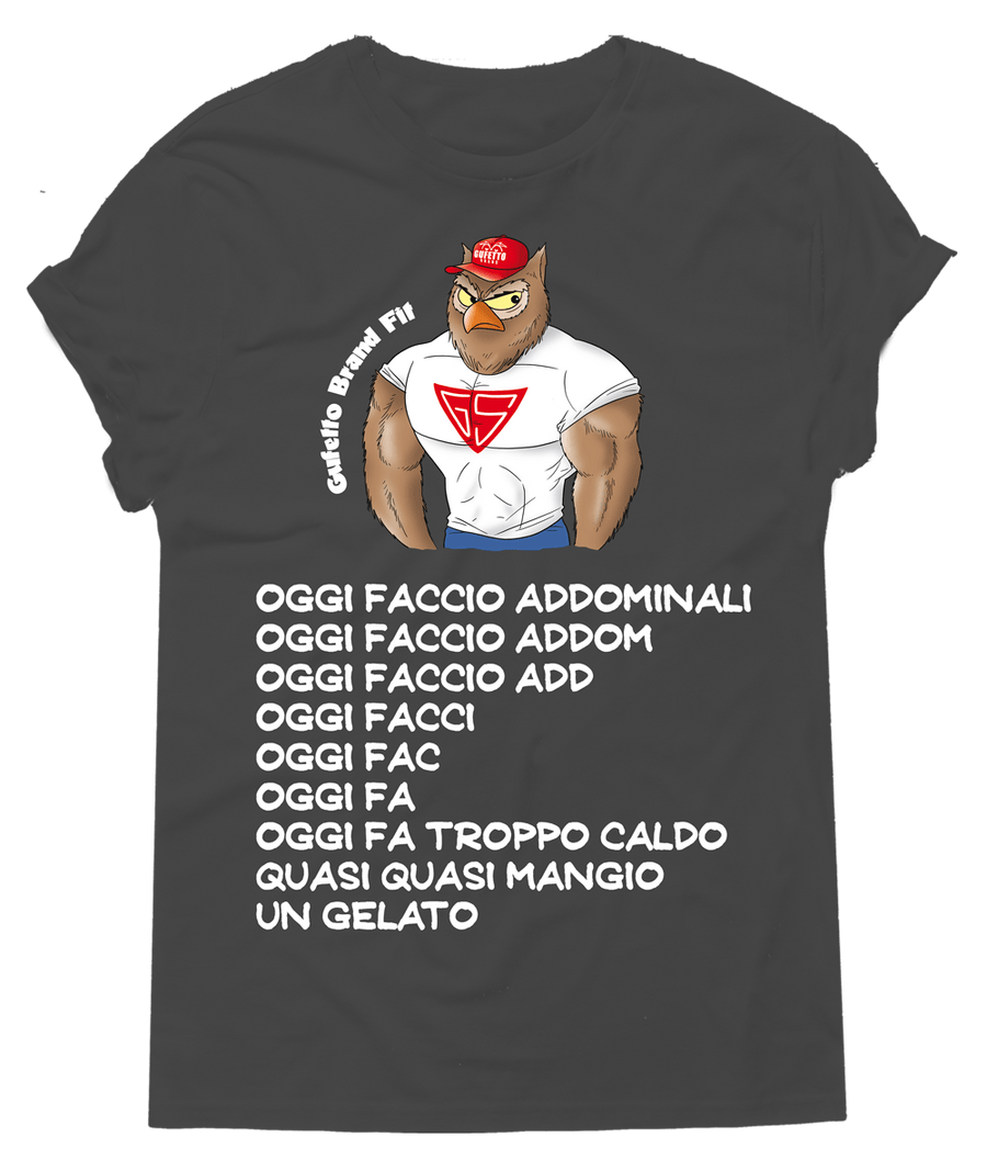 T-shirt Uomo Fit Oggi faccio - Gufetto Brand 