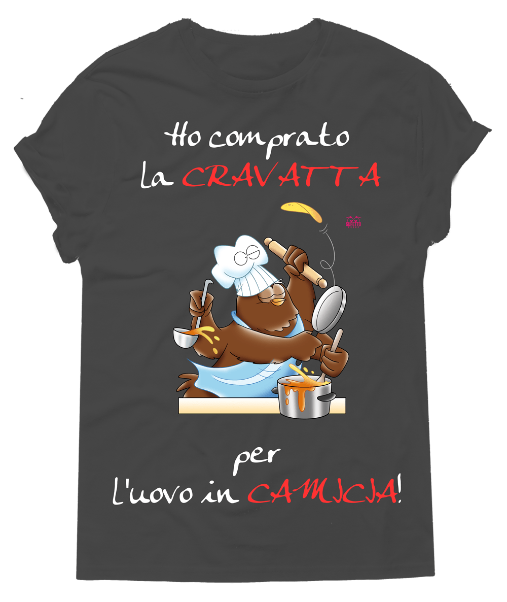 T-shirt Uomo In Cucina Ho comprato la - Gufetto Brand 