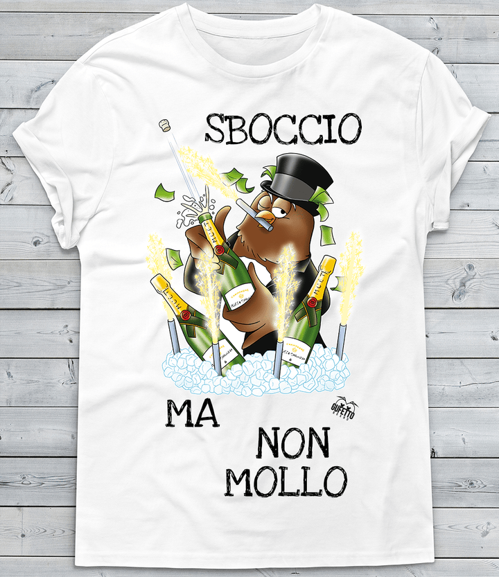 T-shirt Uomo Sboccio ma non mollo - Gufetto Brand 