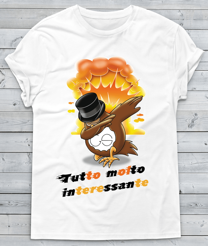 T-shirt Donna Dab Tutto molto interessante - Gufetto Brand 