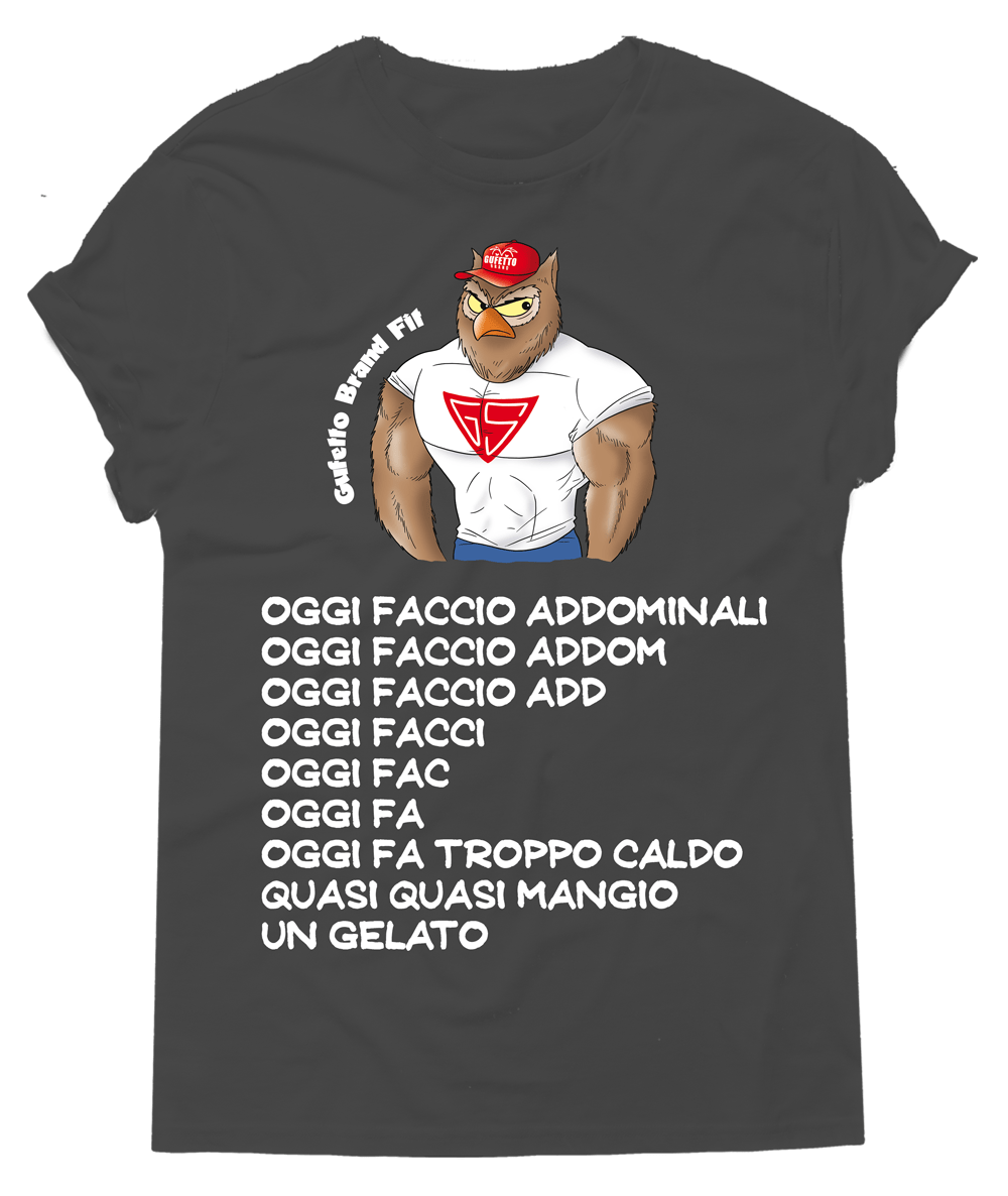 T-shirt Donna Fit Oggi faccio - Gufetto Brand 