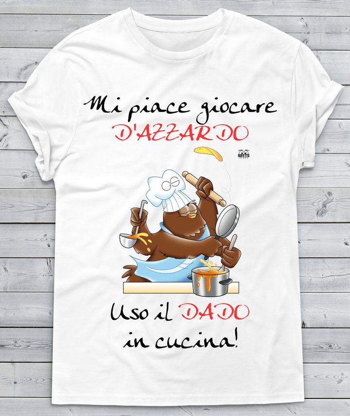 T-shirt Donna In Cucina Mi piace giocare - Gufetto Brand 