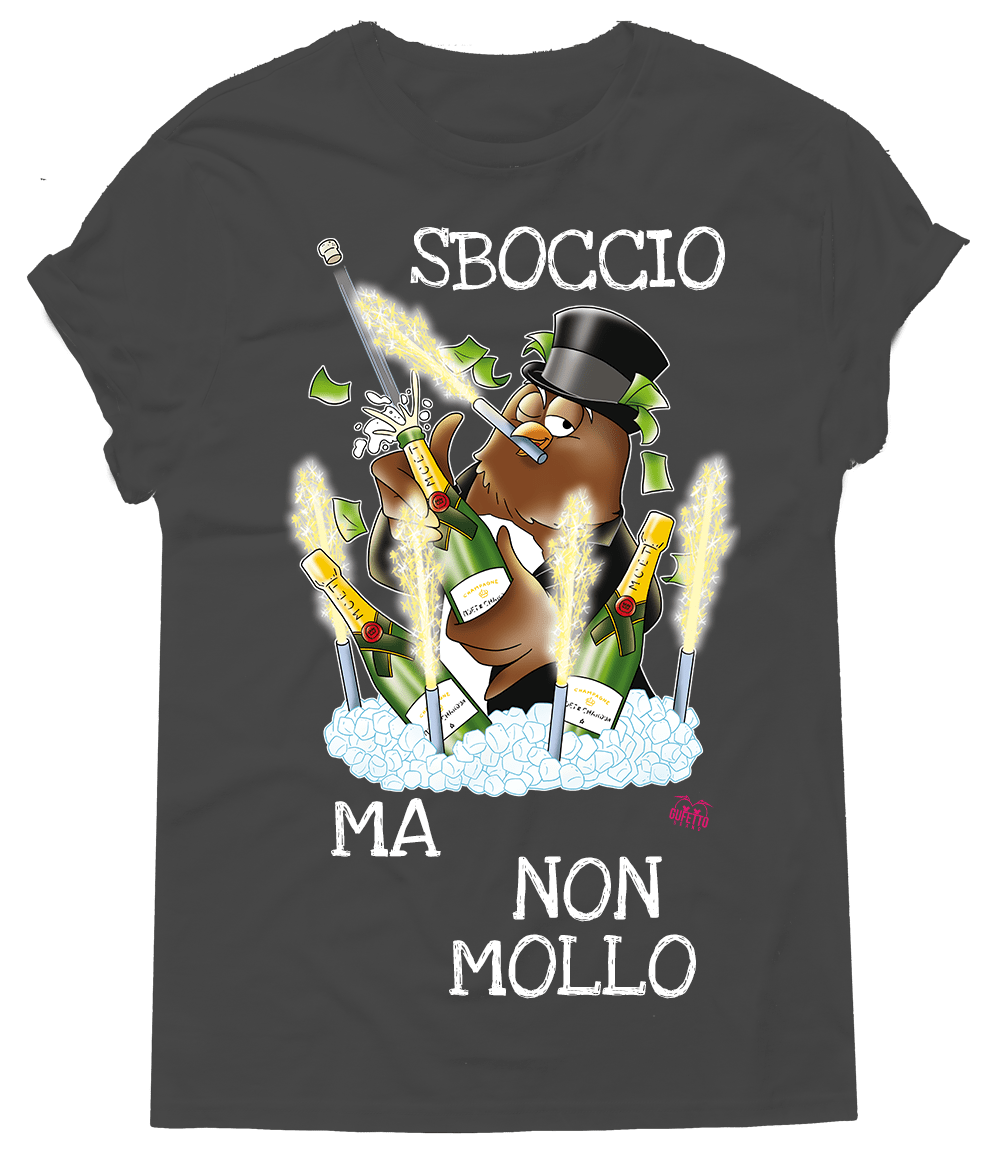 T-shirt Donna Sboccio ma non mollo - Gufetto Brand 