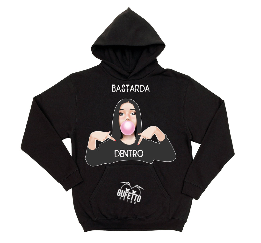 Felpa donna BASTARDA ( B5007 ) - Gufetto Brand 