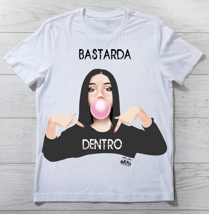 T-shirt Donna BASTARDA ( B5007 ) - Gufetto Brand 