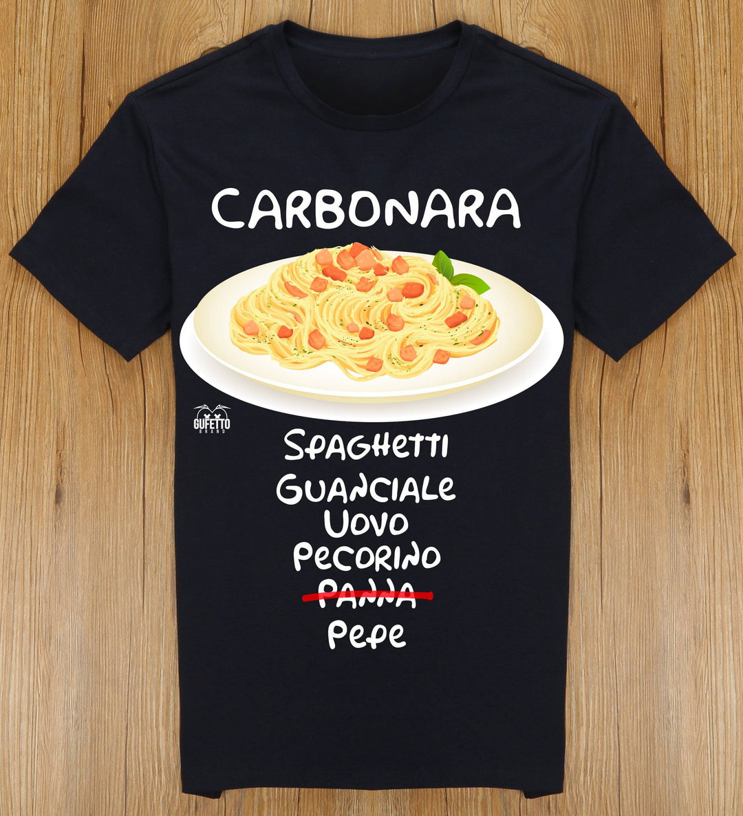 T-shirt Donna  Carbonara ( G7204 ) - Gufetto Brand 