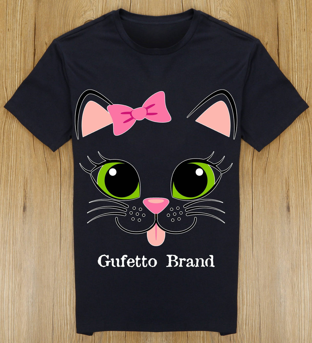 T-shirt Donna Gufetto Cat ( E8401 ) - Gufetto Brand 