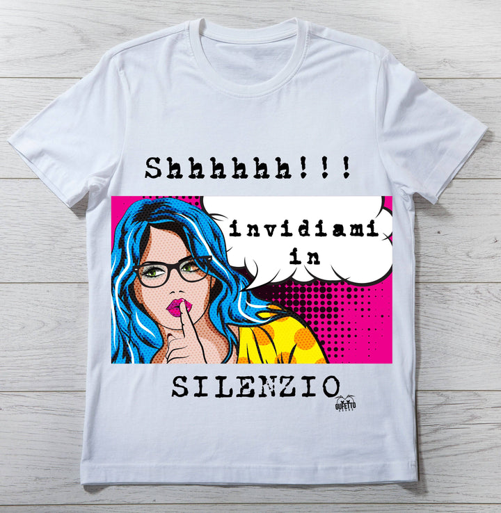 T-shirt Donna SHHH ( S9047 ) - Gufetto Brand 