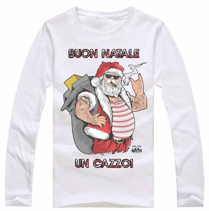 T-shirt Uomo BUON NATALE ( B40386 ) - Gufetto Brand 