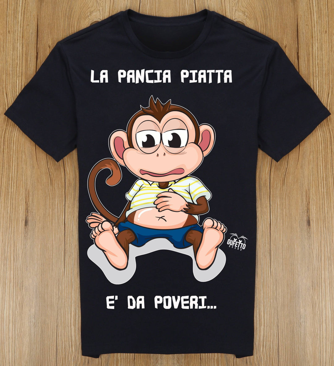 T-shirt Uomo PANCIA ( L8103 ) - Gufetto Brand 