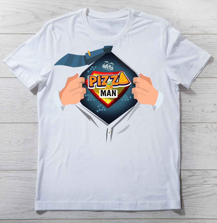 T-shirt Uomo PIZZA ( U8731 ) - Gufetto Brand 