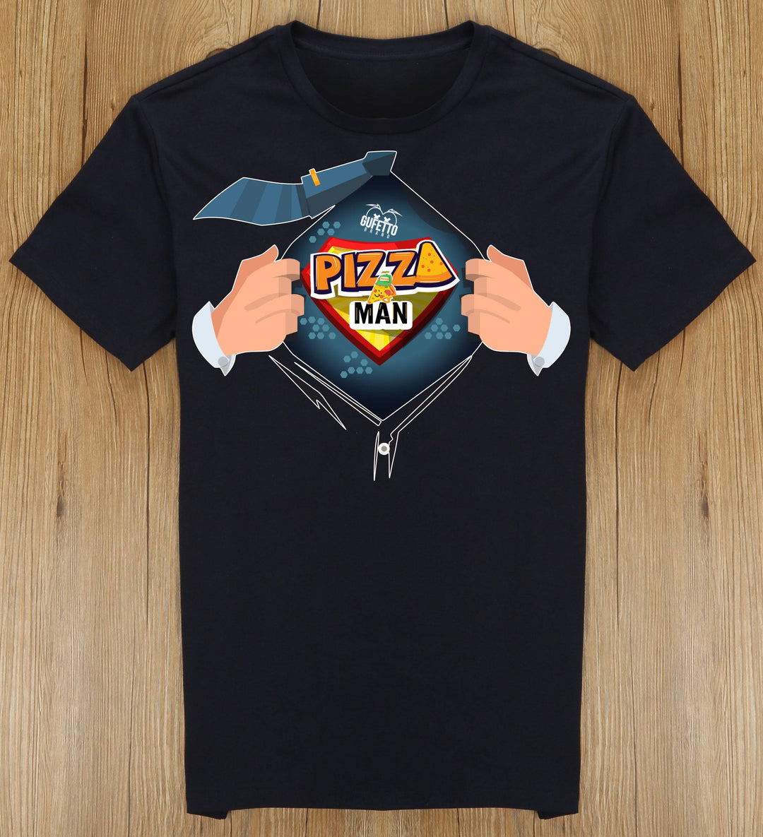 T-shirt Uomo PIZZA ( U8731 ) - Gufetto Brand 