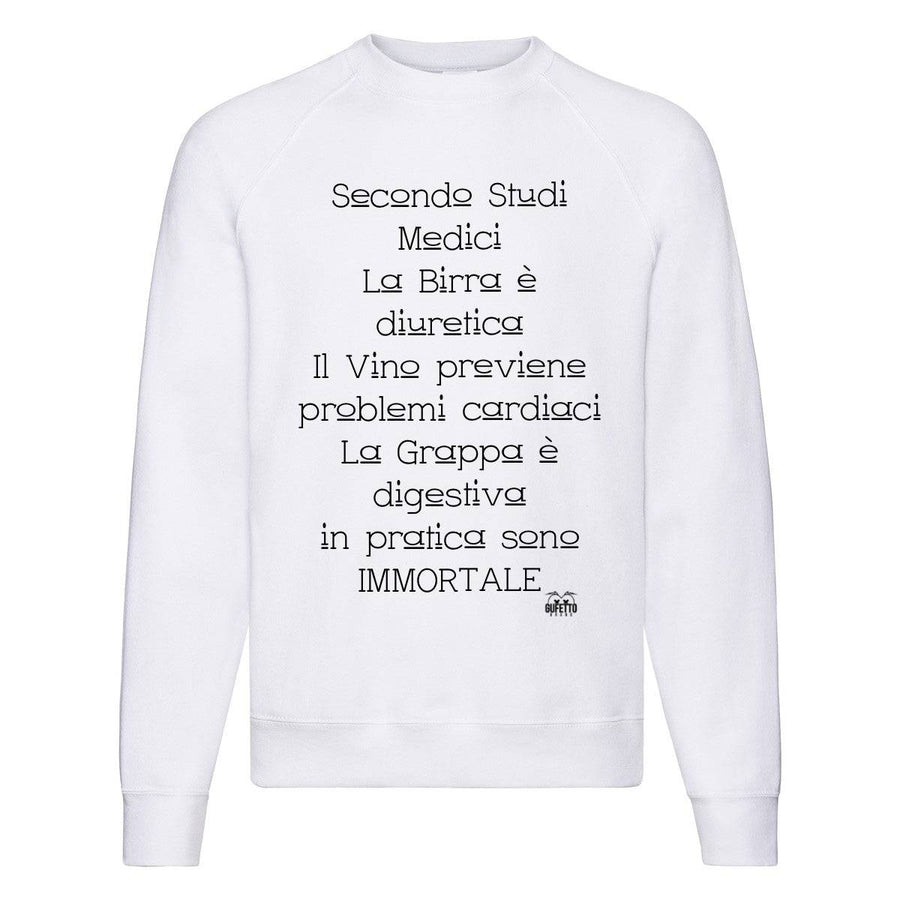 Felpa Classic Uomo Studi Medici ( S48032 ) - Gufetto Brand 