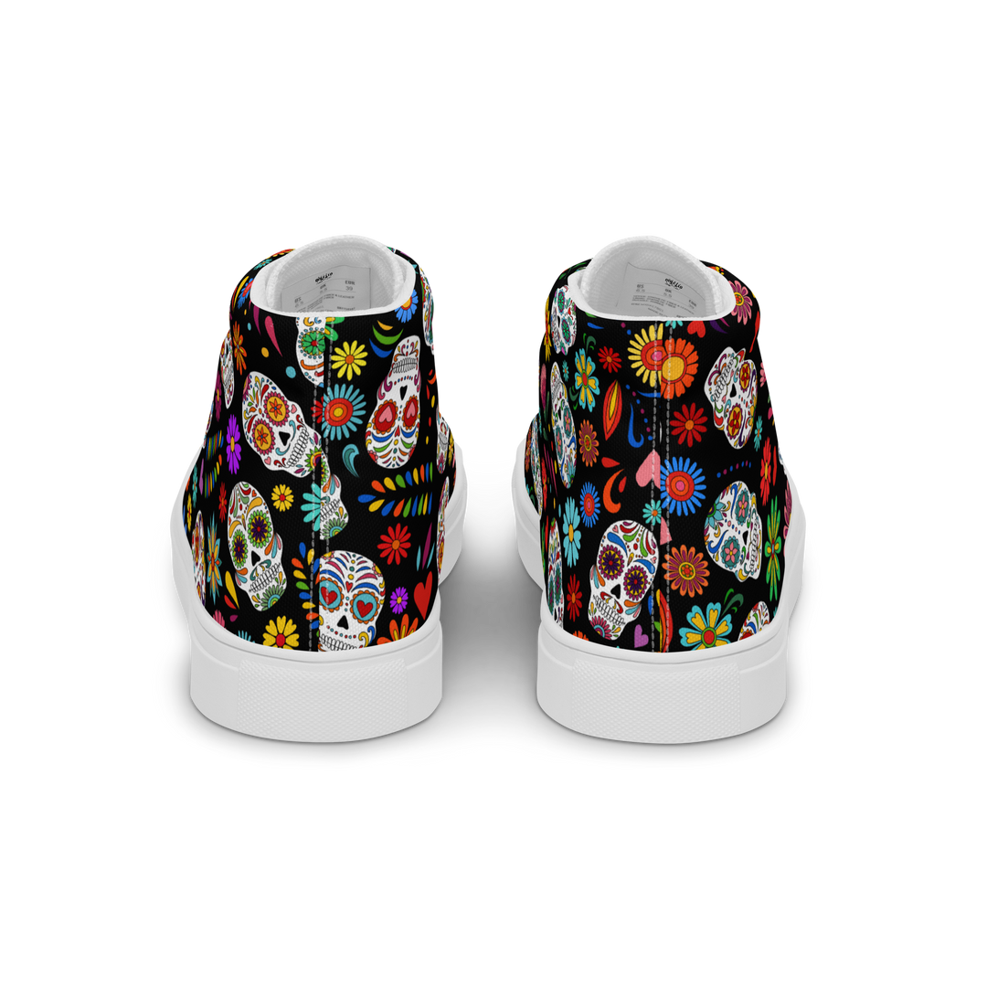 Sneakers alte in tela da donna SKULL EDITION - Gufetto Brand 