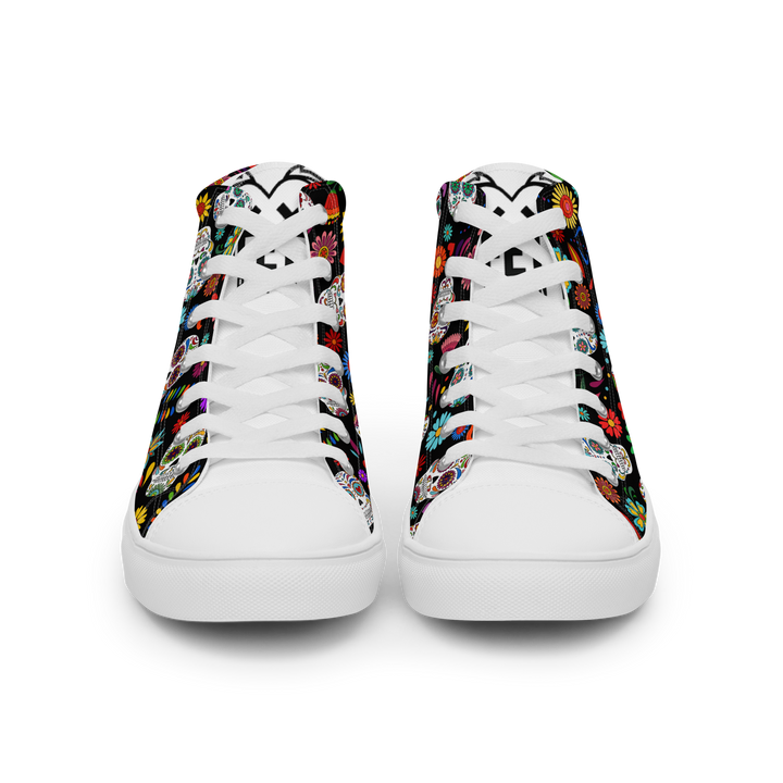 Sneakers alte in tela da donna SKULL EDITION - Gufetto Brand 