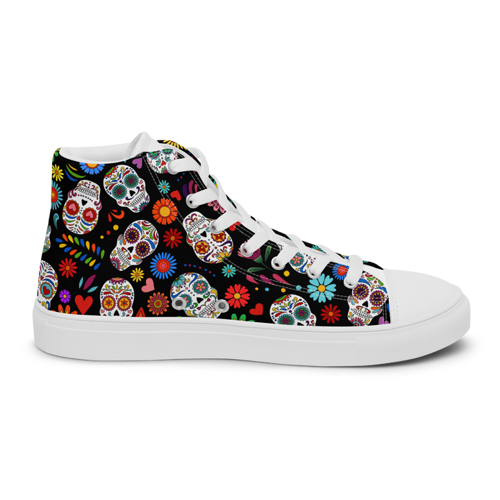 Sneakers alte in tela da donna SKULL EDITION - Gufetto Brand 