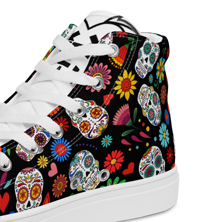 Sneakers alte in tela da donna SKULL EDITION - Gufetto Brand 