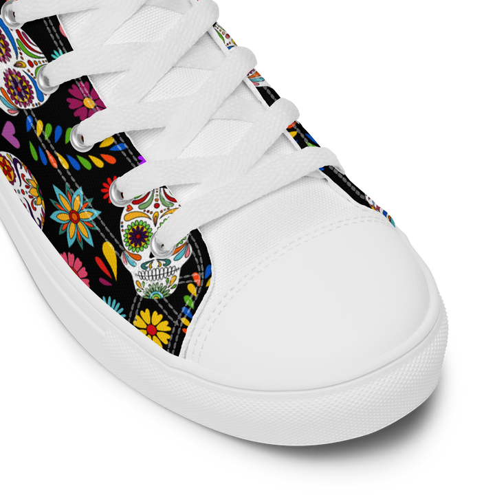 Sneakers alte in tela da donna SKULL EDITION - Gufetto Brand 