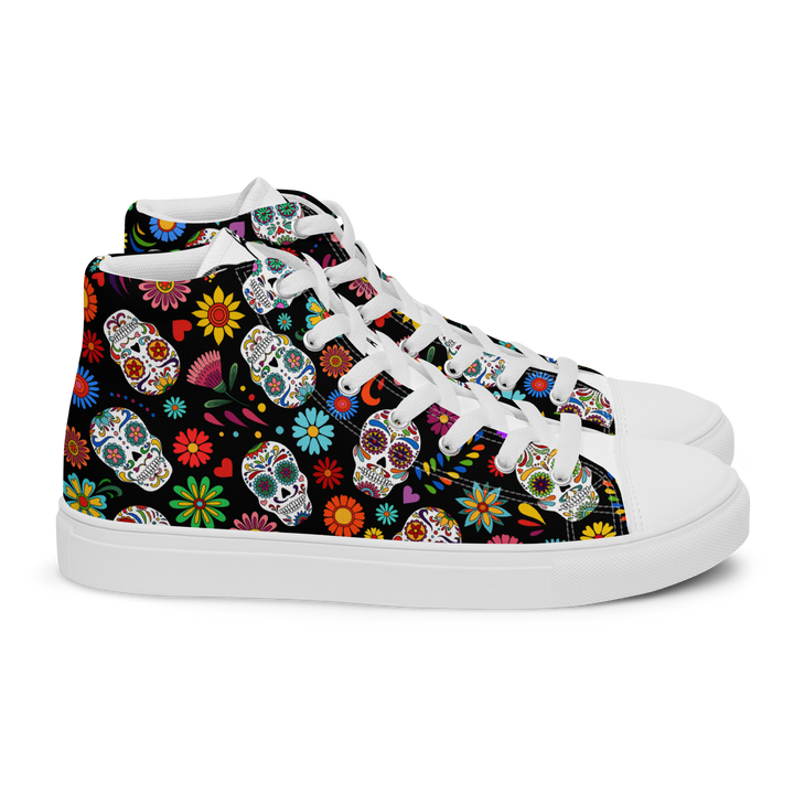 Sneakers alte in tela da donna SKULL EDITION - Gufetto Brand 